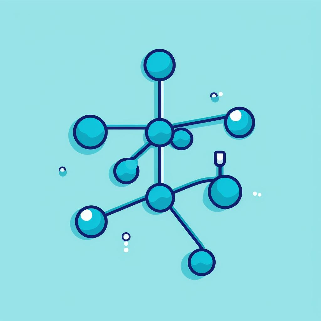 Clean water molecule exiting the Brita filter